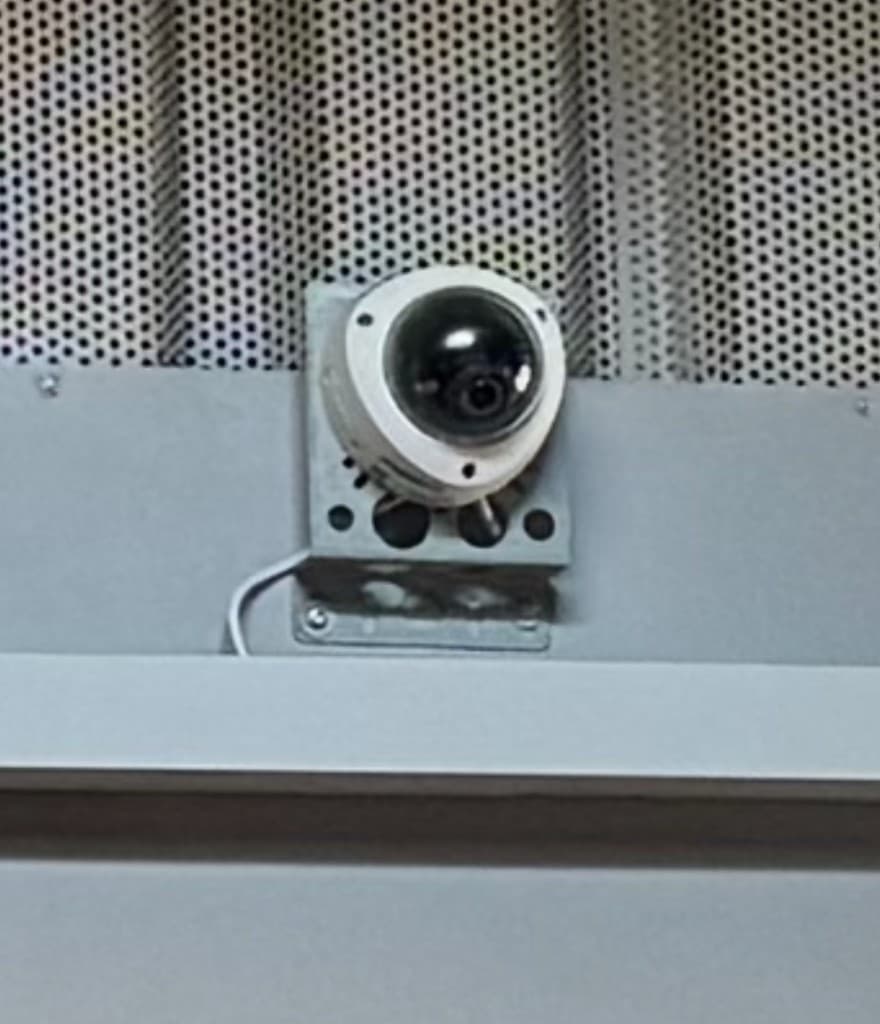 Reolink dome camera mounted in car wash